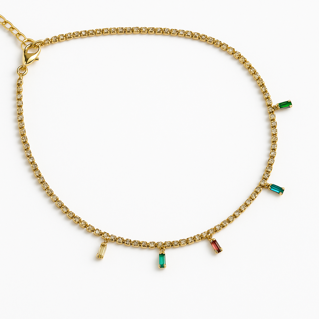 Aurora Sparks Gold Necklace