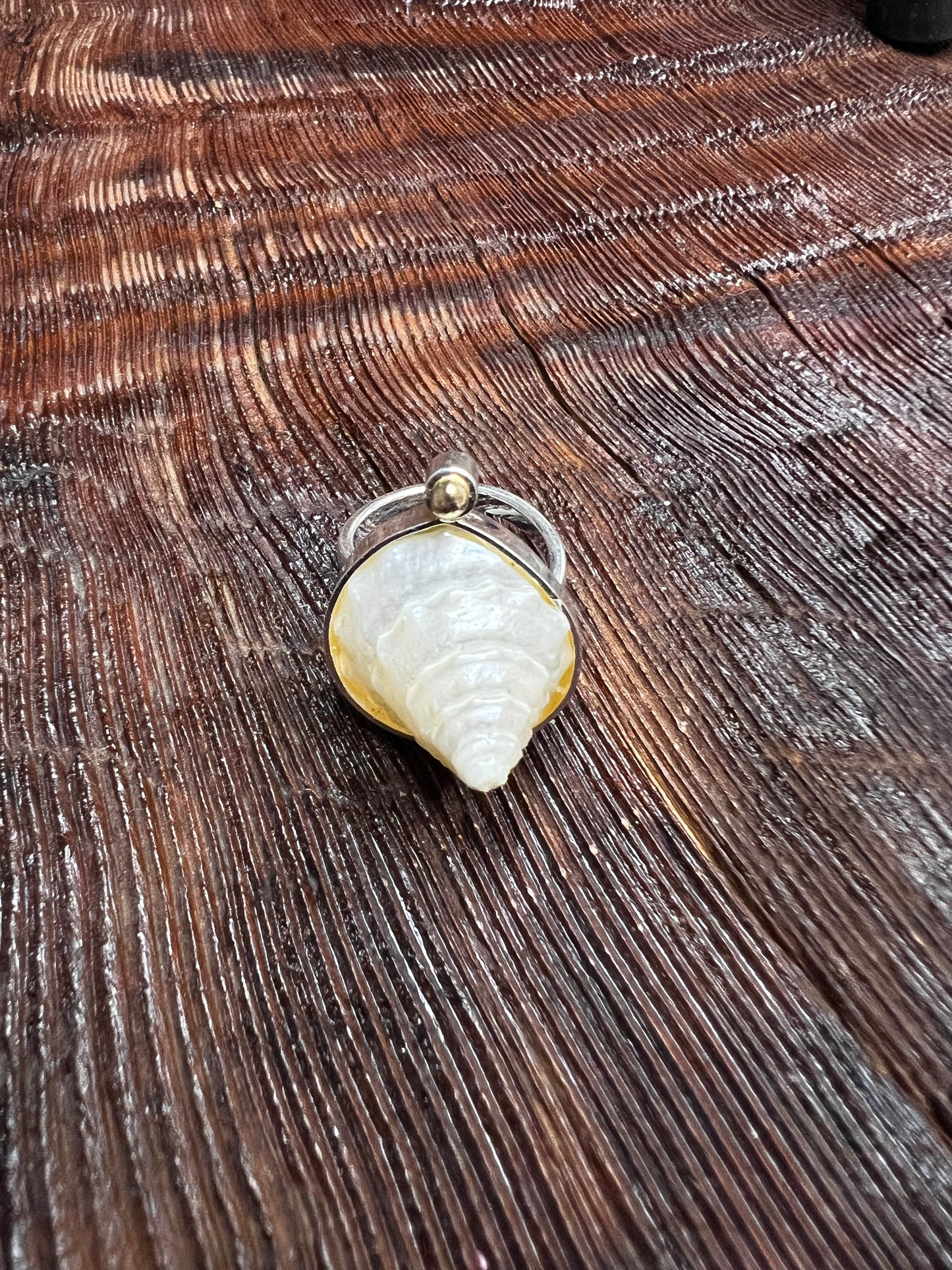 Oceanic Baroque Adjustable Ring