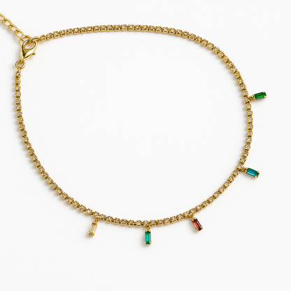 Aurora Sparks Gold Necklace