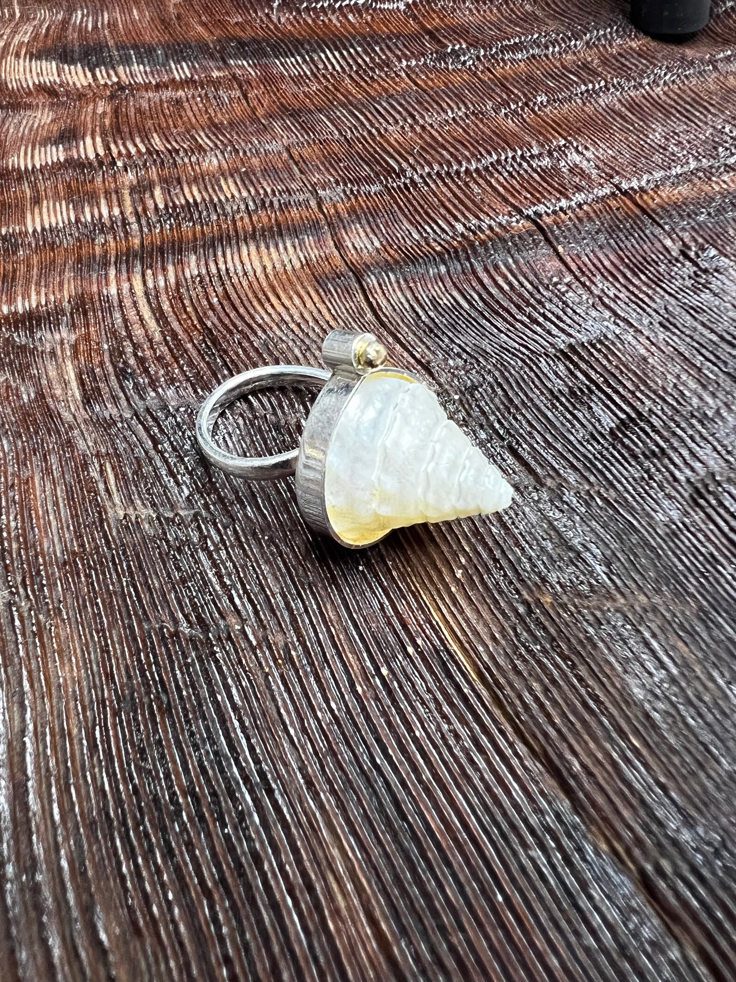 Oceanic Baroque Adjustable Ring