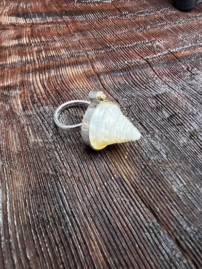 Oceanic Baroque Adjustable Ring