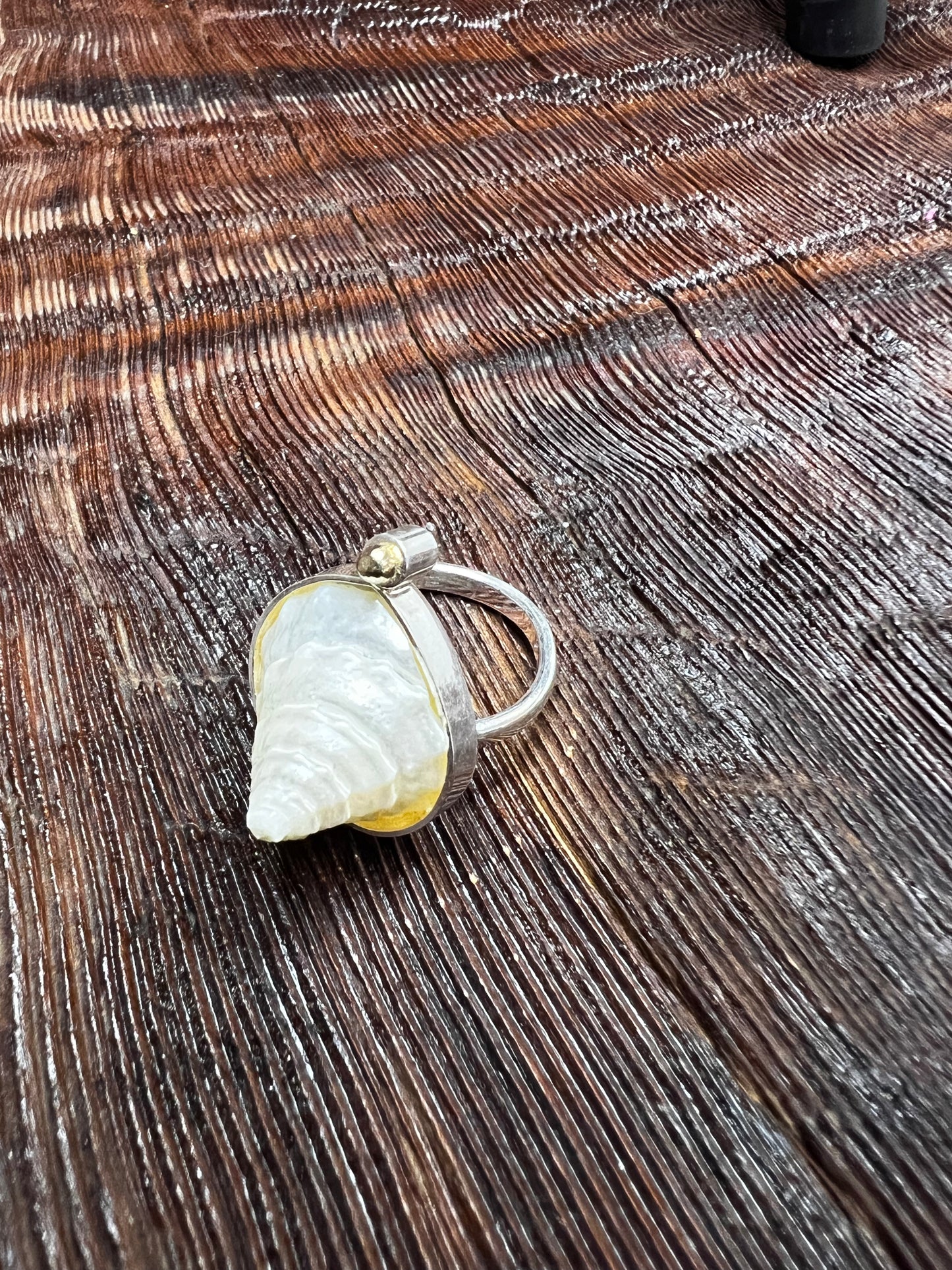 Oceanic Baroque Adjustable Ring