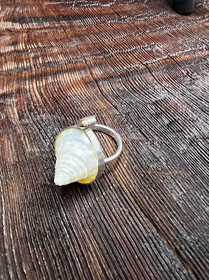 Oceanic Baroque Adjustable Ring