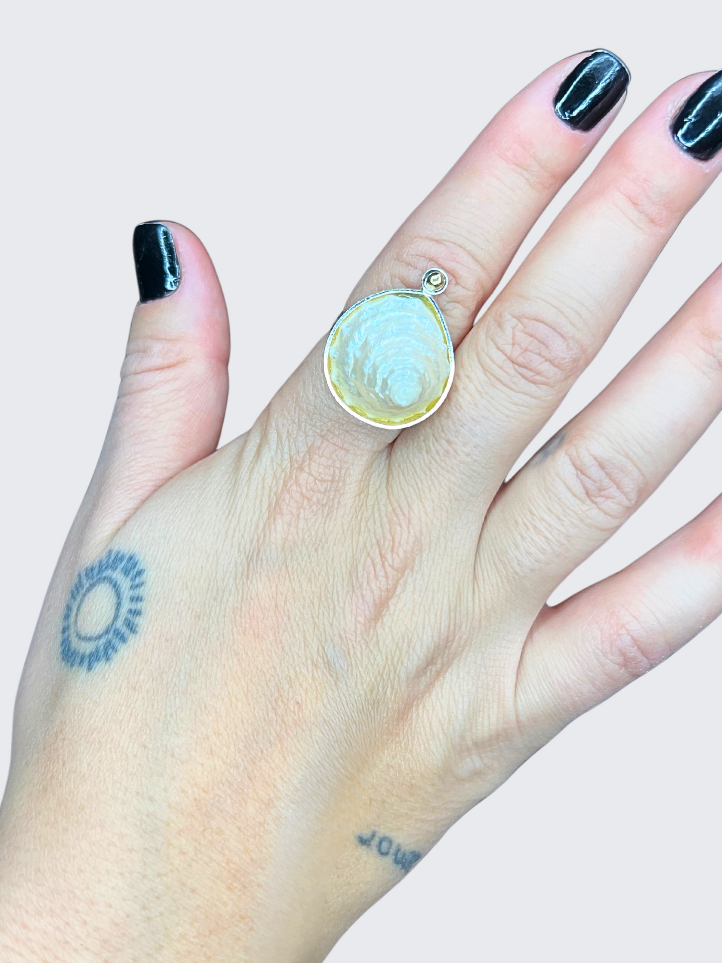 Oceanic Baroque Adjustable Ring