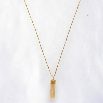 Ice Crystal Gold Beaded Necklace - Soulstice